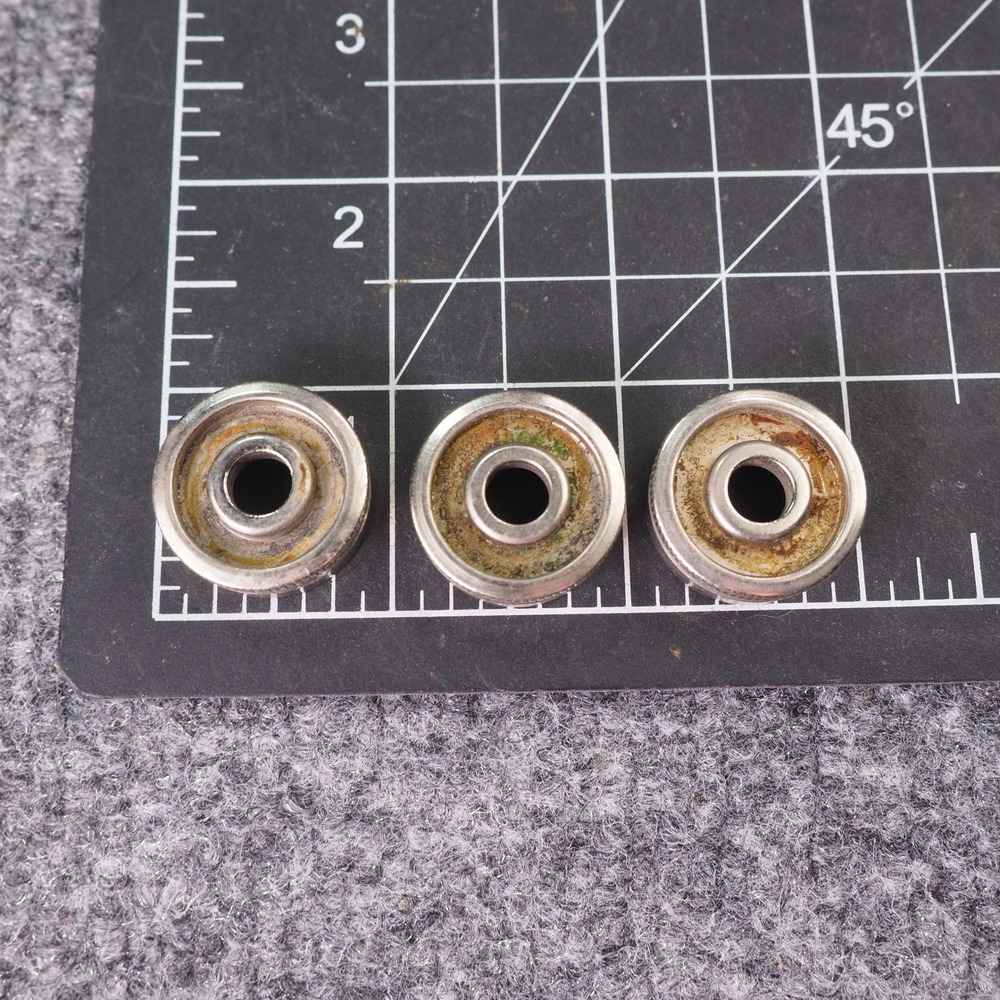 Holton TR602 Trumpet Bottom Valve Caps Set of 3 Silver Tone Repair Parts